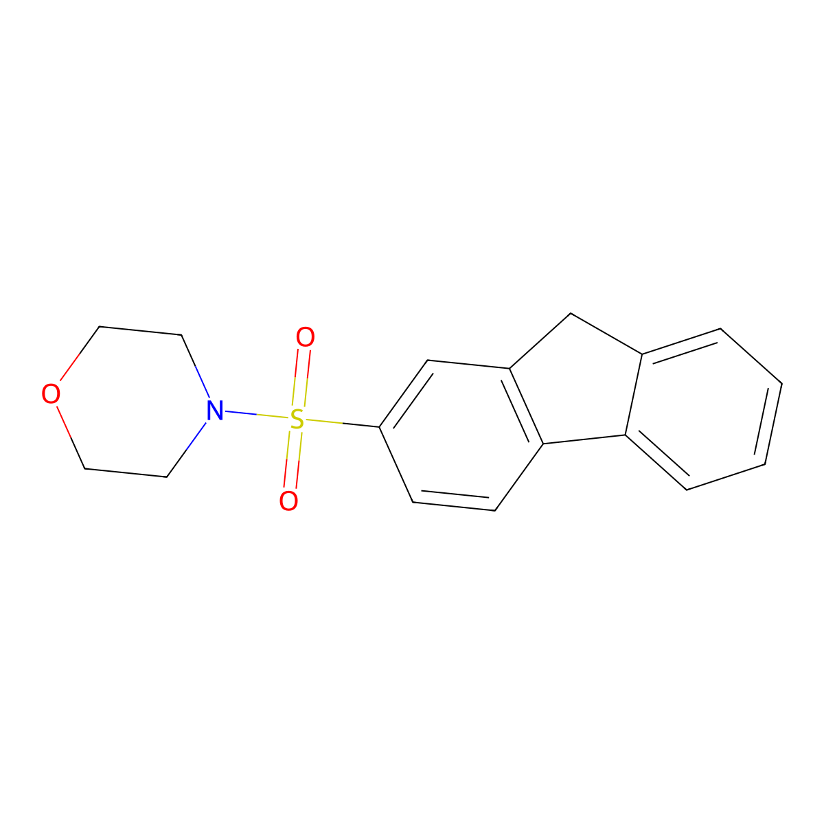 4-(9H-fluoren-2-ylsulfonyl)morpholine molecular structure, CAS 331749-53-2