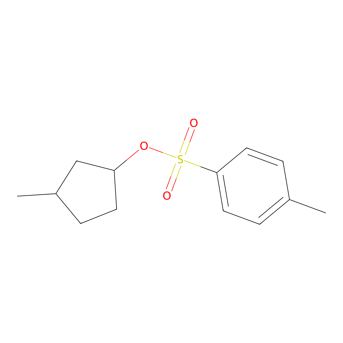 3-Methylcyclopentyl 4-methylbenzene-1-sulfonate molecular structure, CAS 33175-54-1