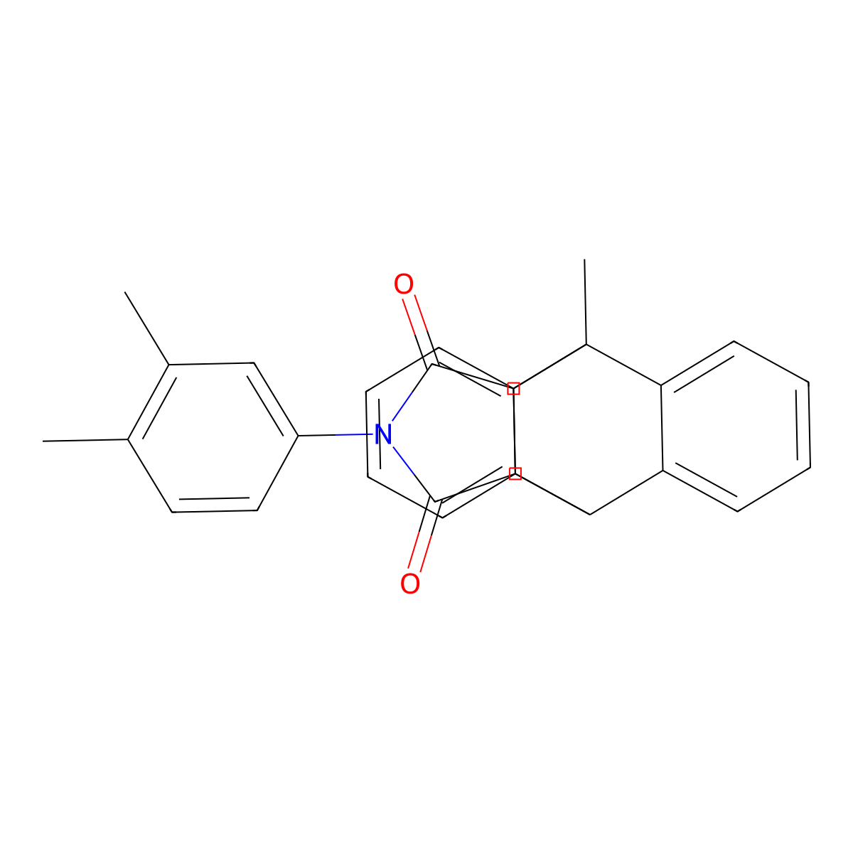 17-(3,4-Dimethylphenyl)-1-methyl-17-azapentacyclo[6.6.5.0~2,7~.0~9,14~.0~15,19~]nonadeca-2,4,6,9,11,13-hexaene-16,18-dione molecular structure, CAS 331750-97-1