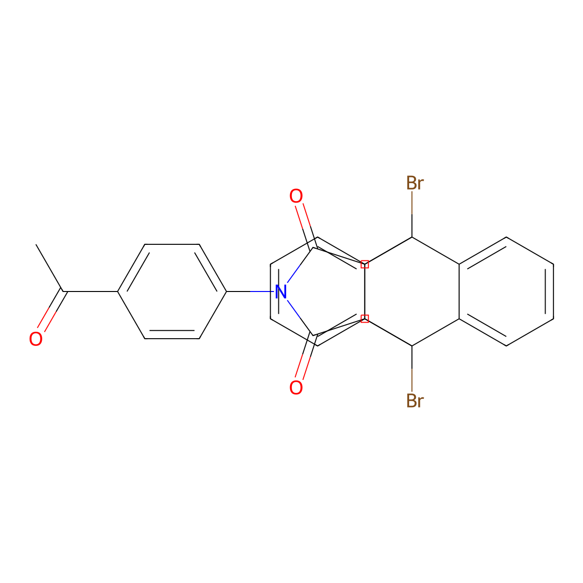 17-(4-Acetylphenyl)-1,8-dibromo-17-azapentacyclo[6.6.5.0~2,7~.0~9,14~.0~15,19~]nonadeca-2,4,6,9,11,13-hexaene-16,18-dione molecular structure, CAS 331751-00-9