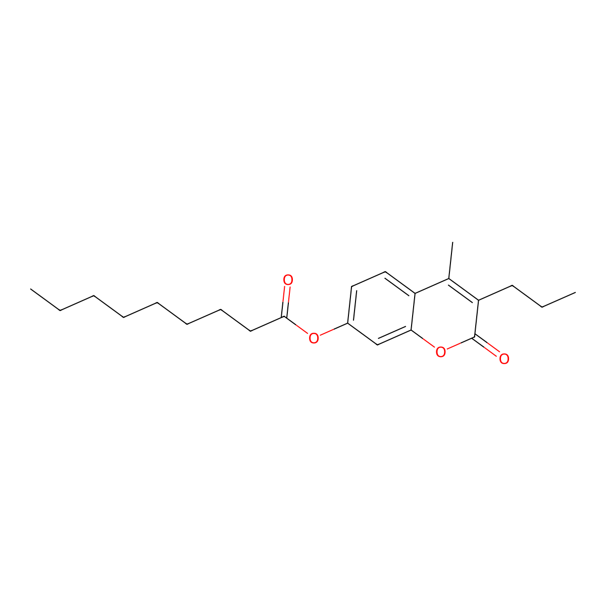 4-methyl-2-oxo-3-propyl-2H-chromen-7-yl nonanoate molecular structure, CAS 331761-30-9
