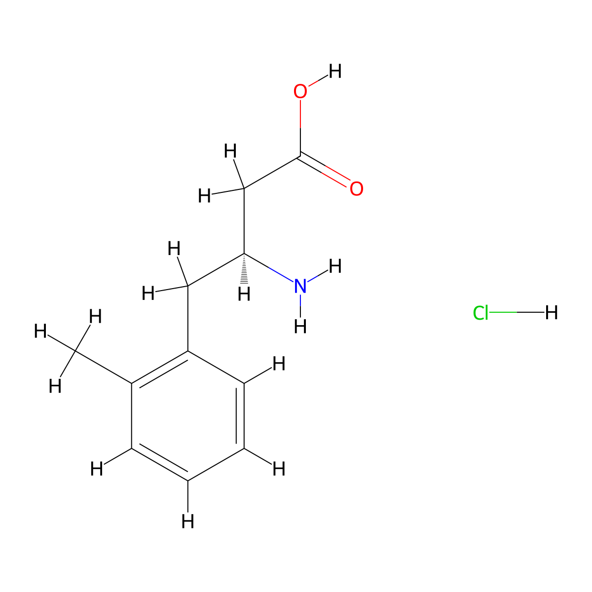 (S)-3-Amino-4-(2-methylphenyl)butanoic acid hydrochloride molecular structure, CAS 331763-79-2