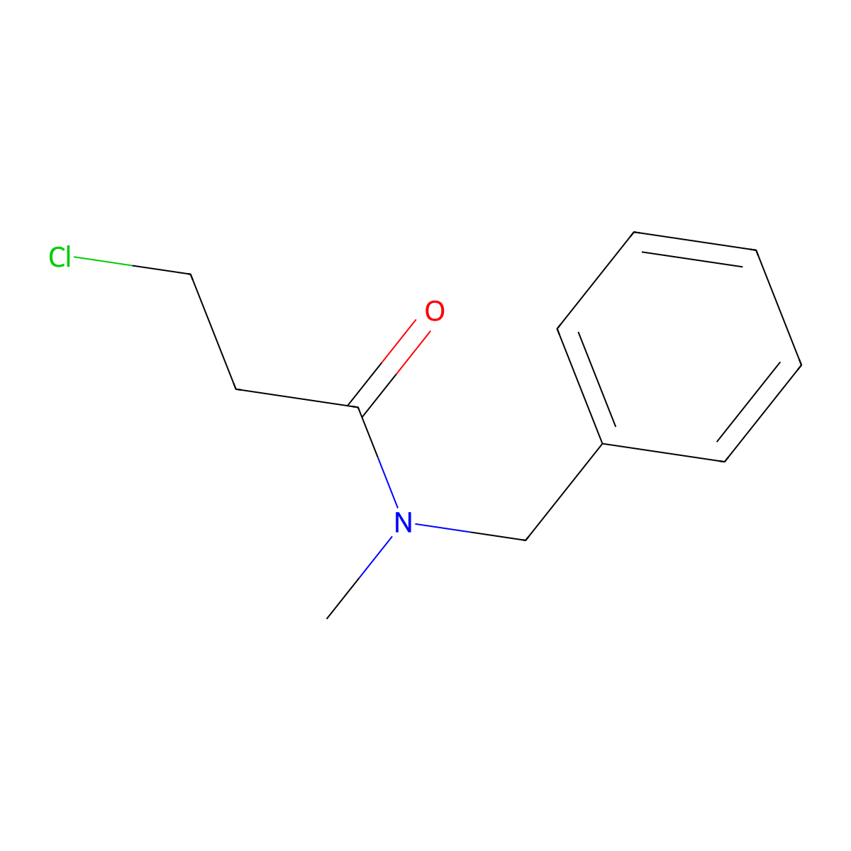 N-benzyl-3-chloro-N-methylpropanamide molecular structure, CAS 3318-15-8