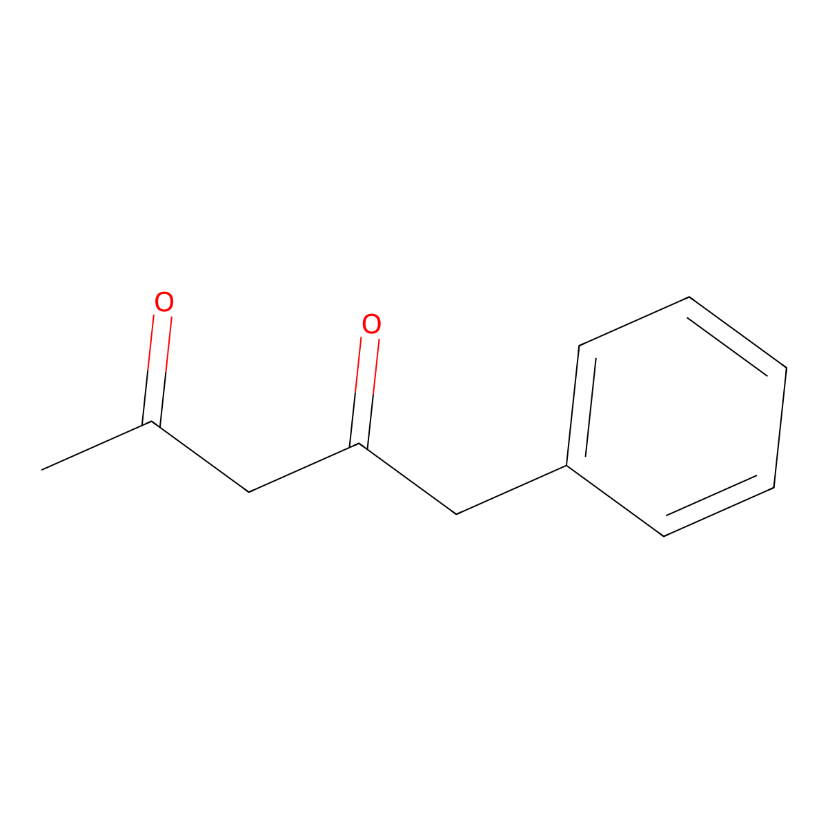 2,4-Pentanedione, 1-phenyl- molecular structure, CAS 3318-61-4