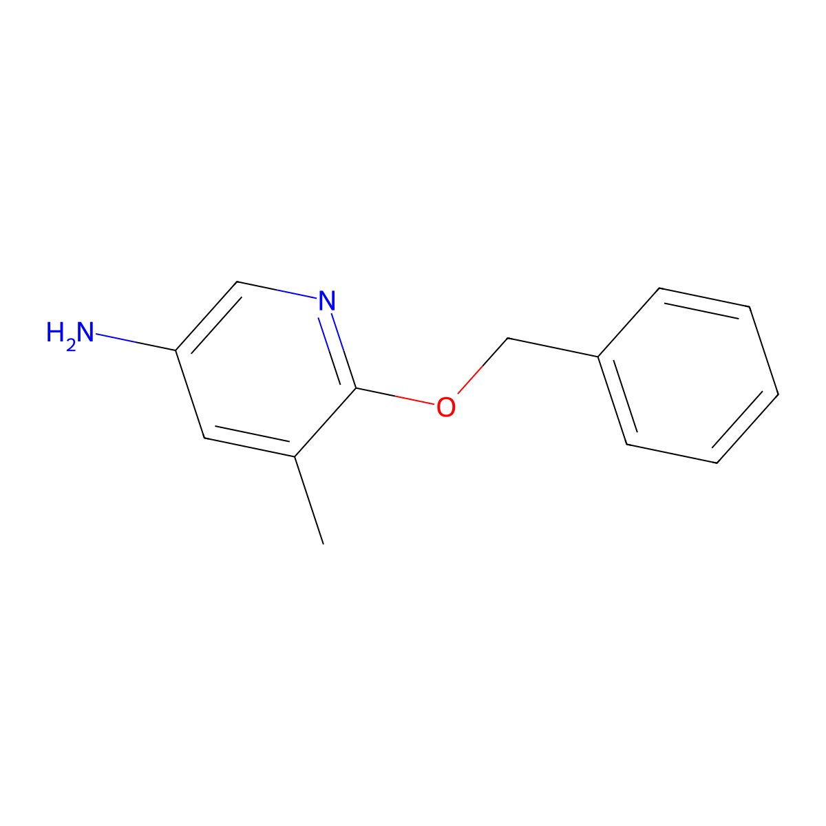 6-(Benzyloxy)-5-methylpyridin-3-amine molecular structure, CAS 331809-27-9