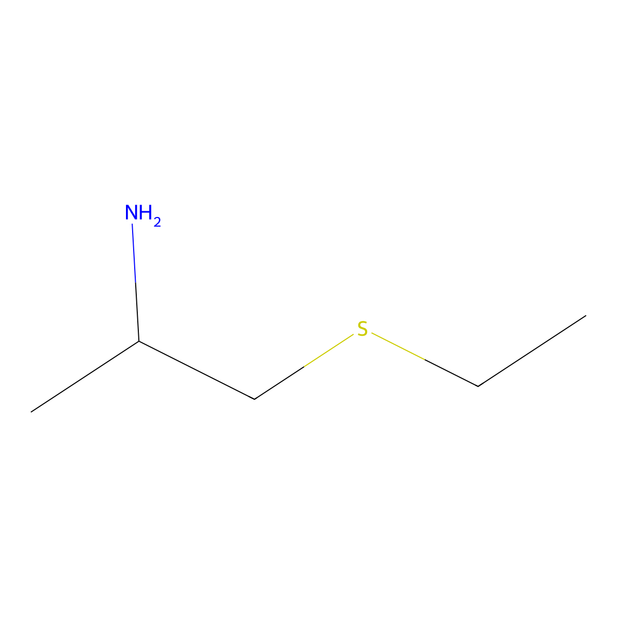 1-(Ethylsulfanyl)propan-2-amine molecular structure, CAS 331826-46-1