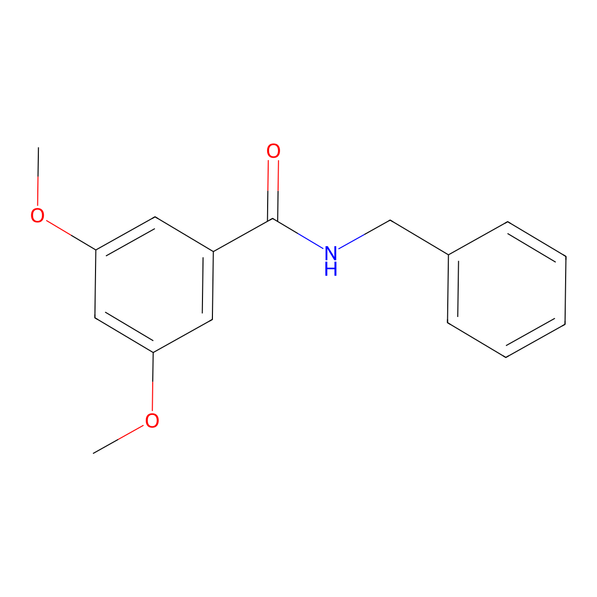 N-benzyl-3,5-dimethoxybenzamide molecular structure, CAS 331828-12-7