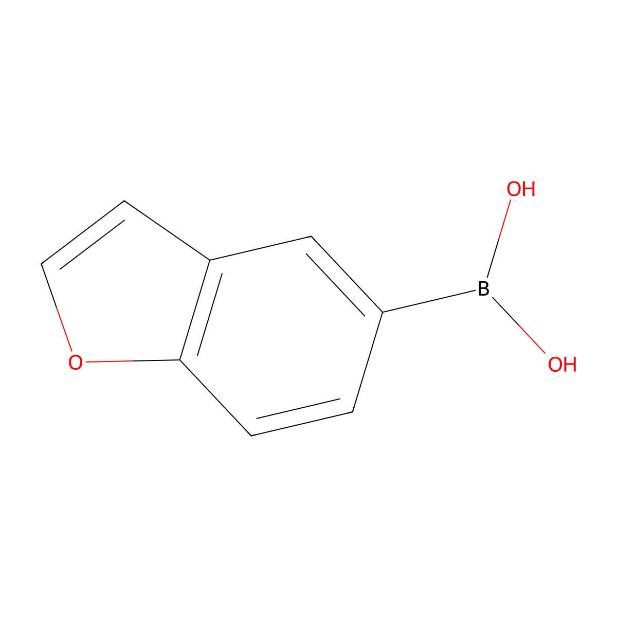 (1-Benzofuran-5-yl)boronic acid molecular structure, CAS 331834-13-0