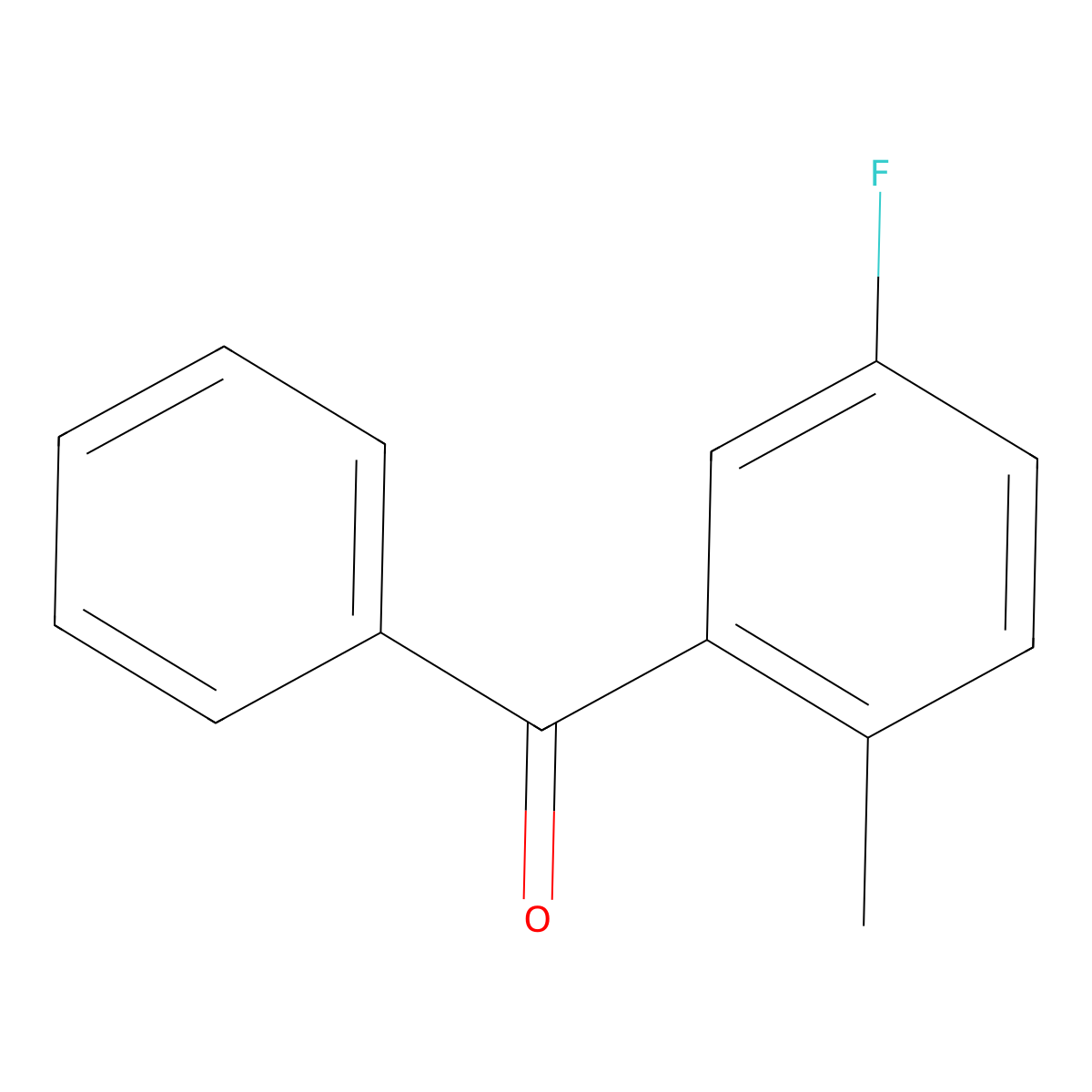5-Fluoro-2-methylbenzophenone molecular structure, CAS 33184-52-0