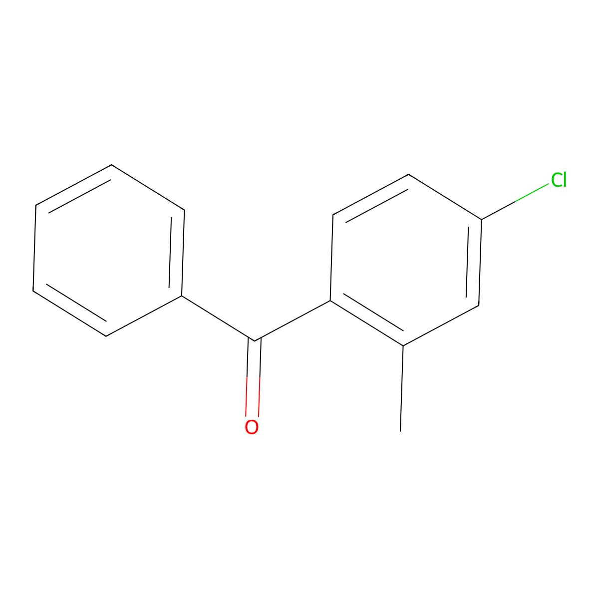 (4-Chloro-2-methyl-phenyl)-phenyl-methanone molecular structure, CAS 33184-54-2
