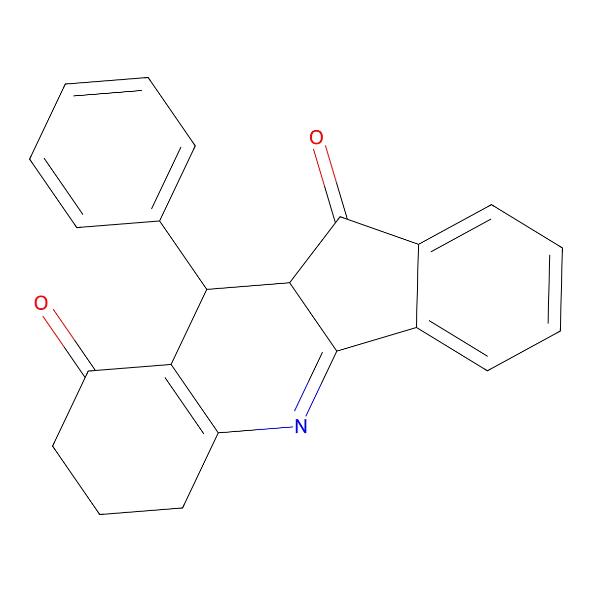 10-Phenyl-7,8,10,10a-tetrahydro-6H-indeno[1,2-b]quinoline-9,11-dione molecular structure, CAS 331841-21-5