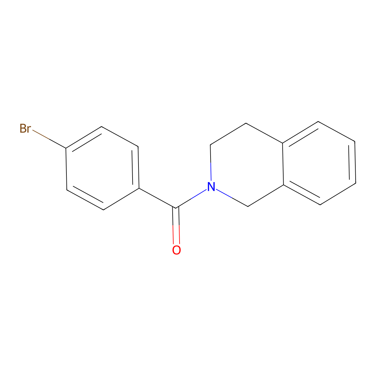 2-(4-Bromobenzoyl)-1,2,3,4-tetrahydroisoquinoline molecular structure, CAS 331845-83-1
