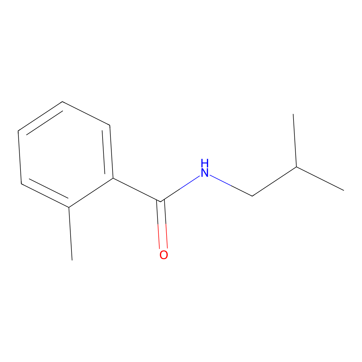 2-methyl-N-(2-methylpropyl)benzamide molecular structure, CAS 331846-28-7