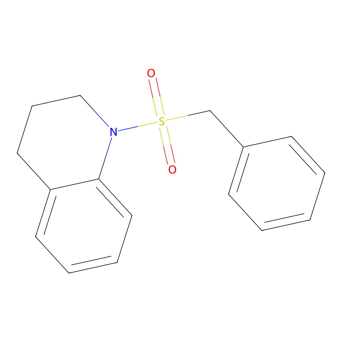 1-(Benzylsulfonyl)-1,2,3,4-tetrahydroquinoline molecular structure, CAS 331847-61-1