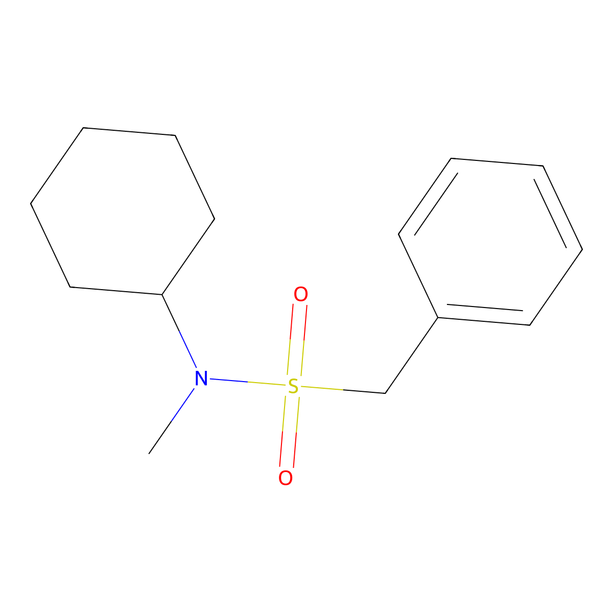 N-cyclohexyl-N-methyl-1-phenylmethanesulfonamide molecular structure, CAS 331847-64-4