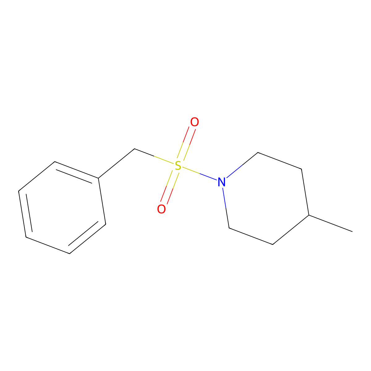 1-(Benzylsulfonyl)-4-methylpiperidine molecular structure, CAS 331847-65-5