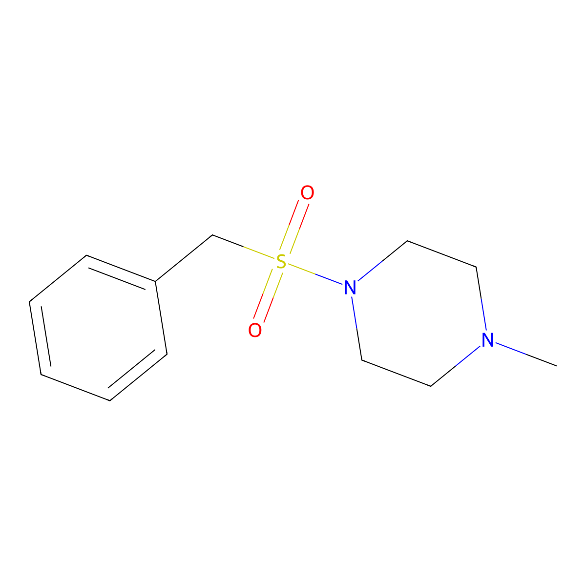 1-Benzylsulfonyl-4-methylpiperazine molecular structure, CAS 331847-66-6