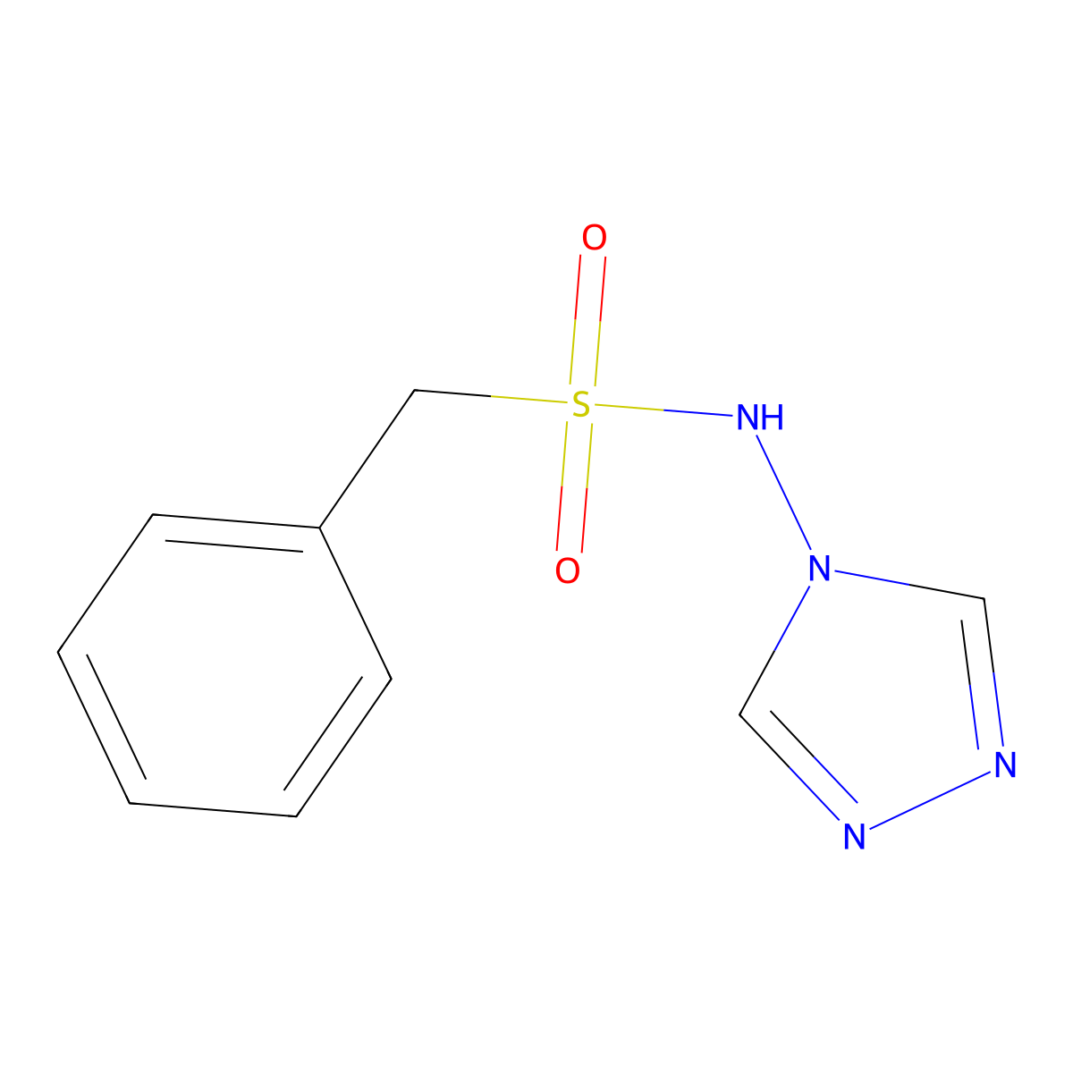 1-phenyl-N-(1,2,4-triazol-4-yl)methanesulfonamide molecular structure, CAS 331847-77-9