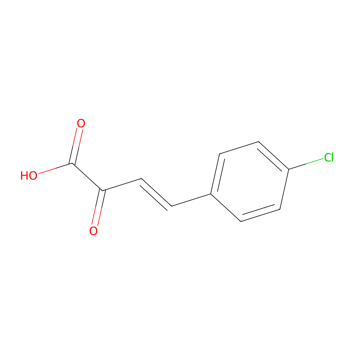 4-(4-Chlorophenyl)-2-oxo-3-butenoic acid molecular structure, CAS 33185-97-6