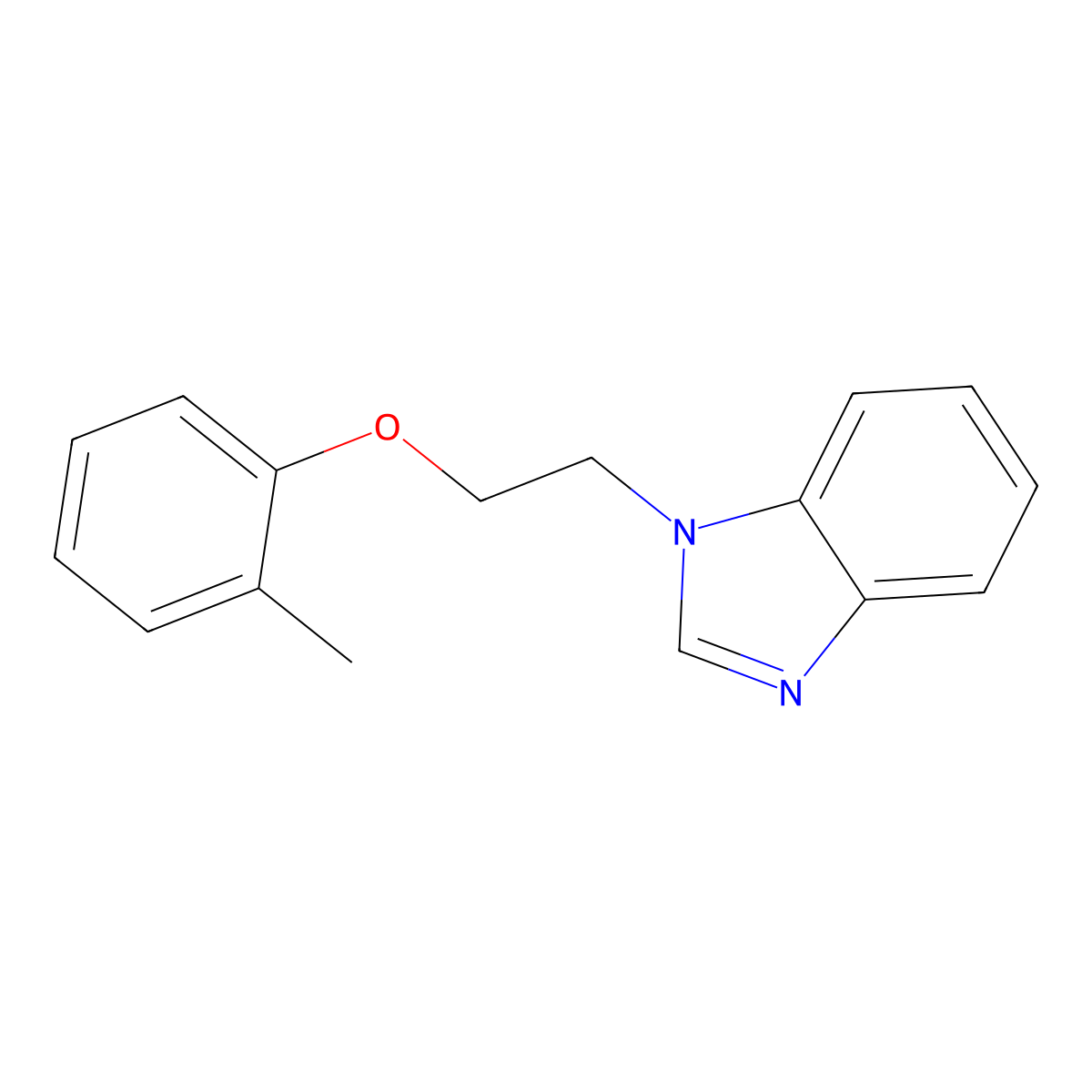 1-[2-(2-methylphenoxy)ethyl]-1H-benzimidazole molecular structure, CAS 331851-45-7