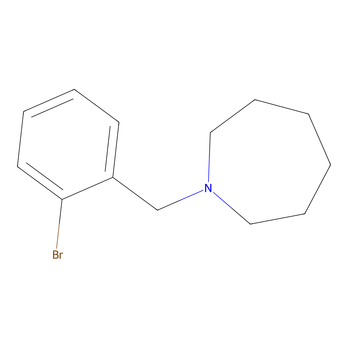 1-(2-Bromobenzyl)azepane molecular structure, CAS 331855-50-6