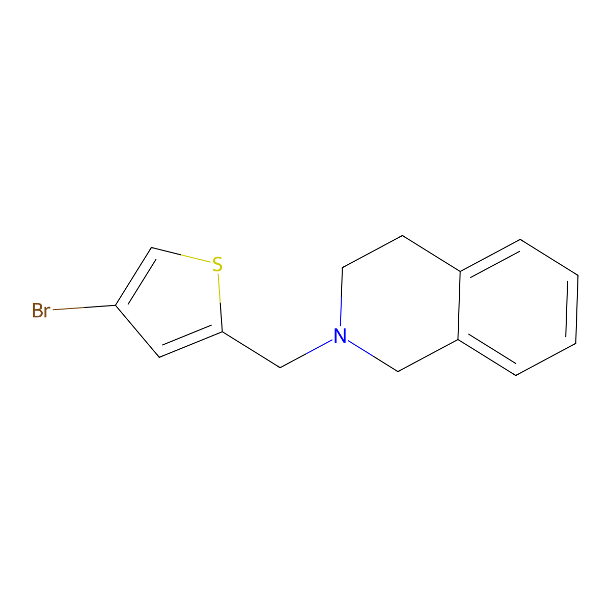2-[(4-Bromothiophen-2-yl)methyl]-1,2,3,4-tetrahydroisoquinoline molecular structure, CAS 331856-06-5