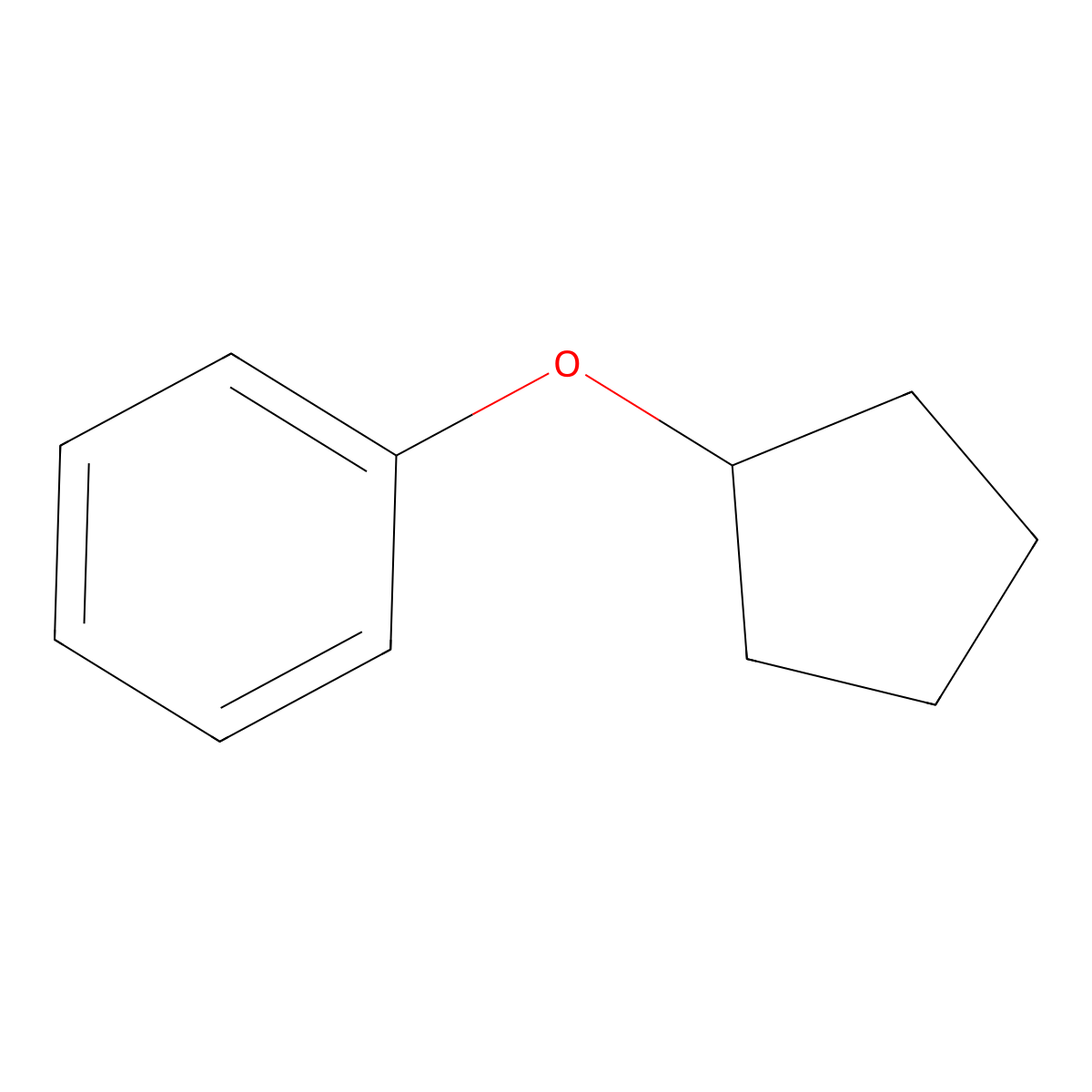 (Cyclopentyloxy)benzene molecular structure, CAS 33186-68-4