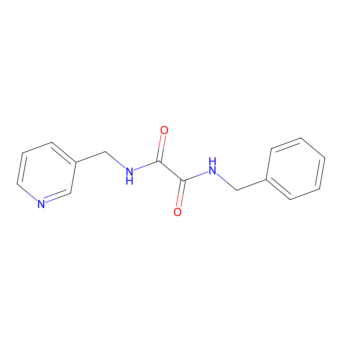 N-benzyl-N'-(pyridin-3-ylmethyl)oxamide molecular structure, CAS 331863-08-2