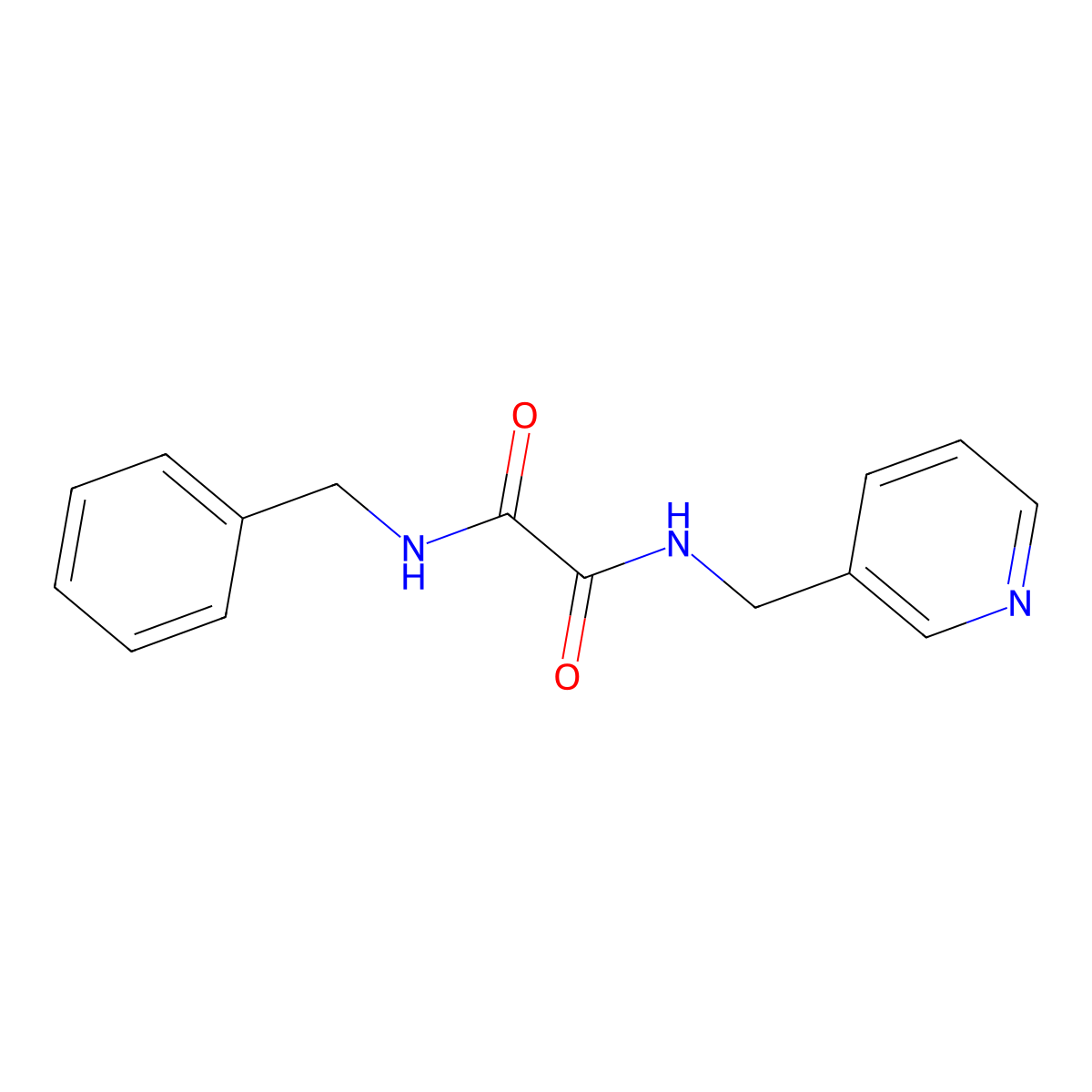 N-benzyl-N'-(pyridin-3-ylmethyl)oxamide molecular structure, CAS 331863-08-2