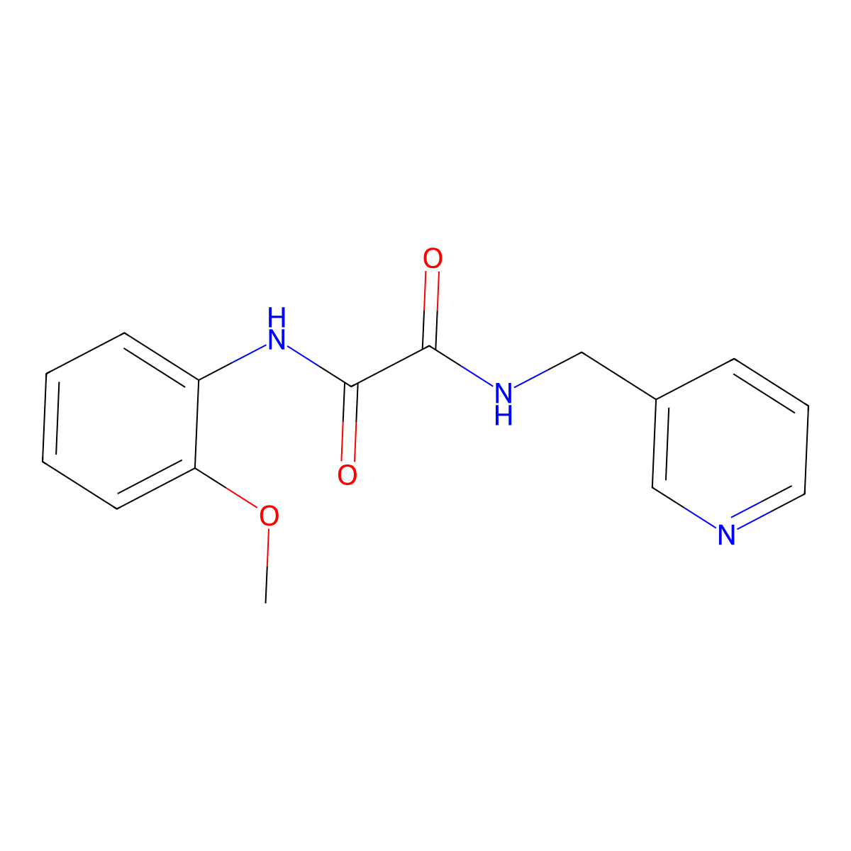 N1-(2-methoxyphenyl)-N2-(pyridin-3-ylmethyl)oxalamide molecular structure, CAS 331863-20-8