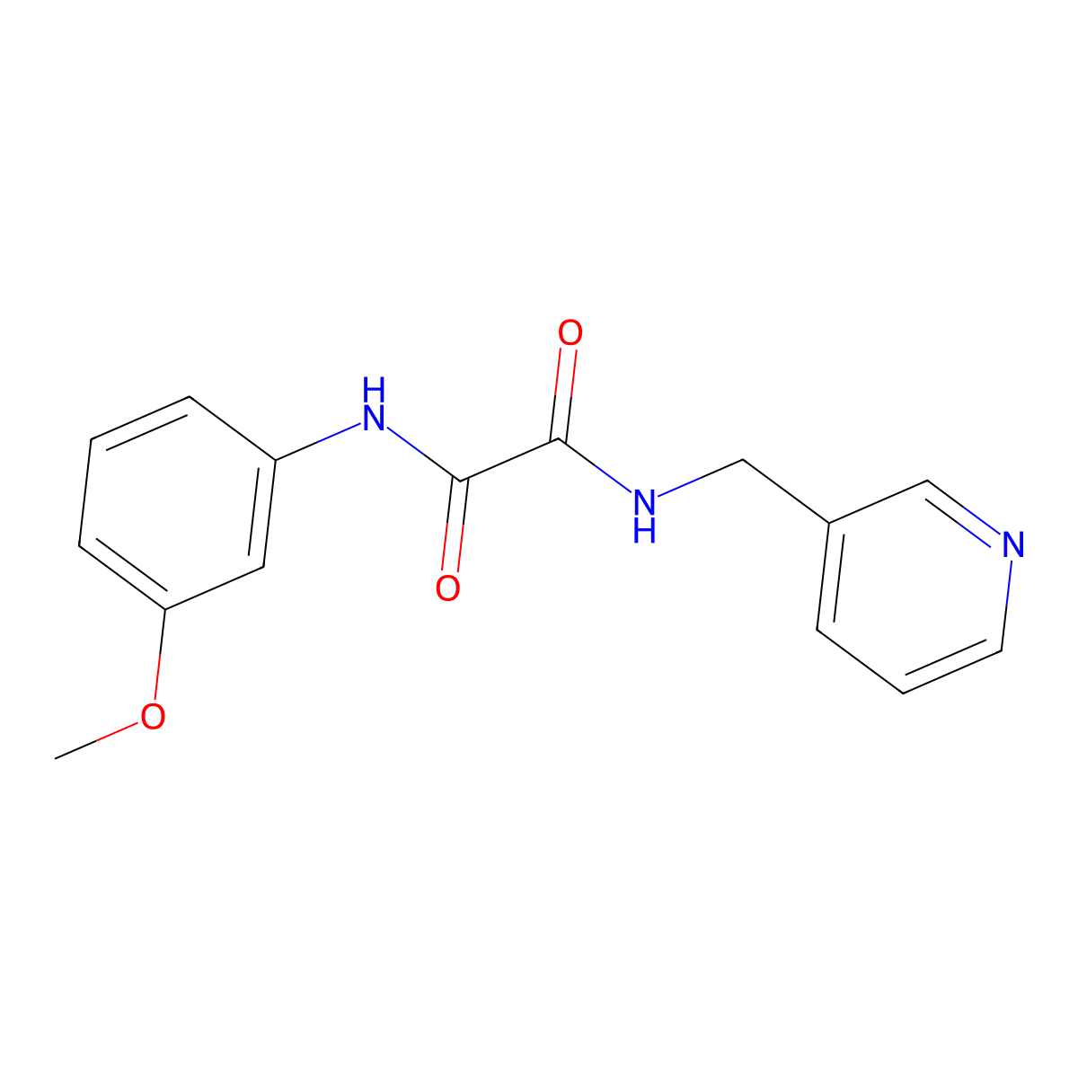 N'-(3-methoxyphenyl)-N-(pyridin-3-ylmethyl)oxamide molecular structure, CAS 331863-45-7