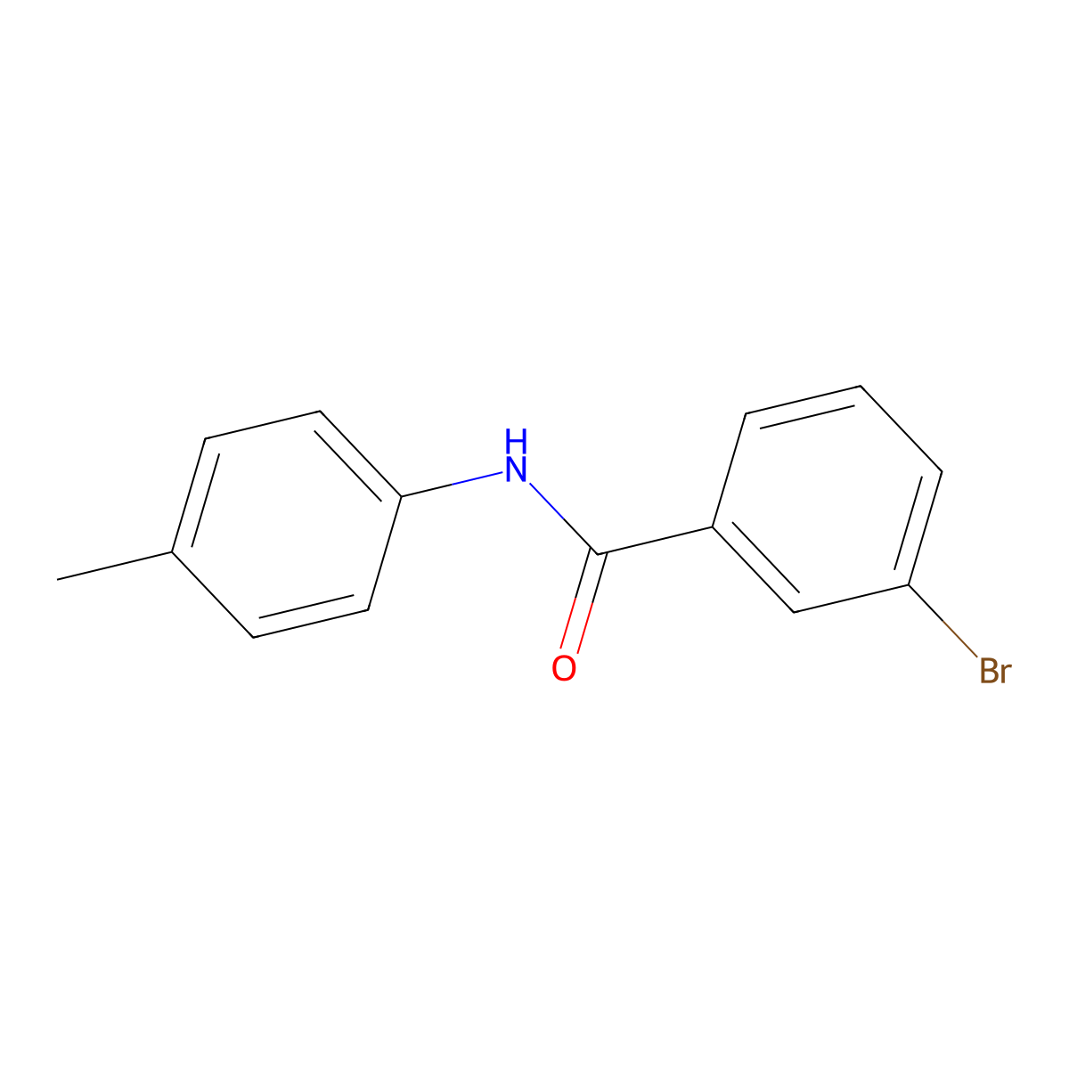 3-bromo-N-(4-methylphenyl)benzamide molecular structure, CAS 331864-51-8