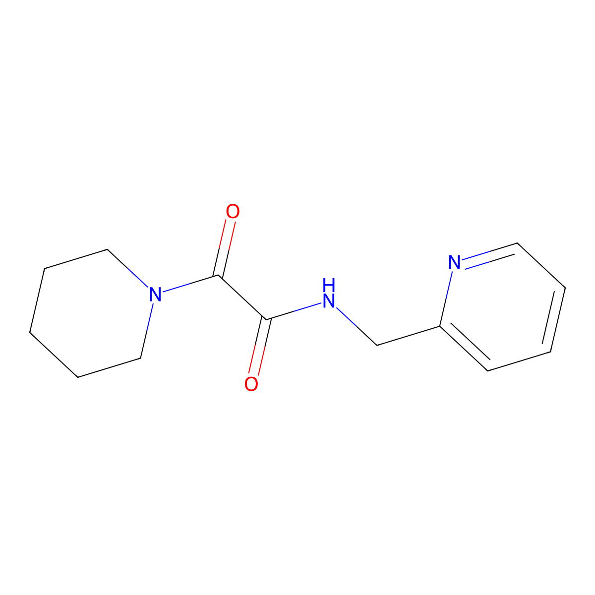 2-oxo-2-piperidin-1-yl-N-(pyridin-2-ylmethyl)acetamide molecular structure, CAS 331864-78-9