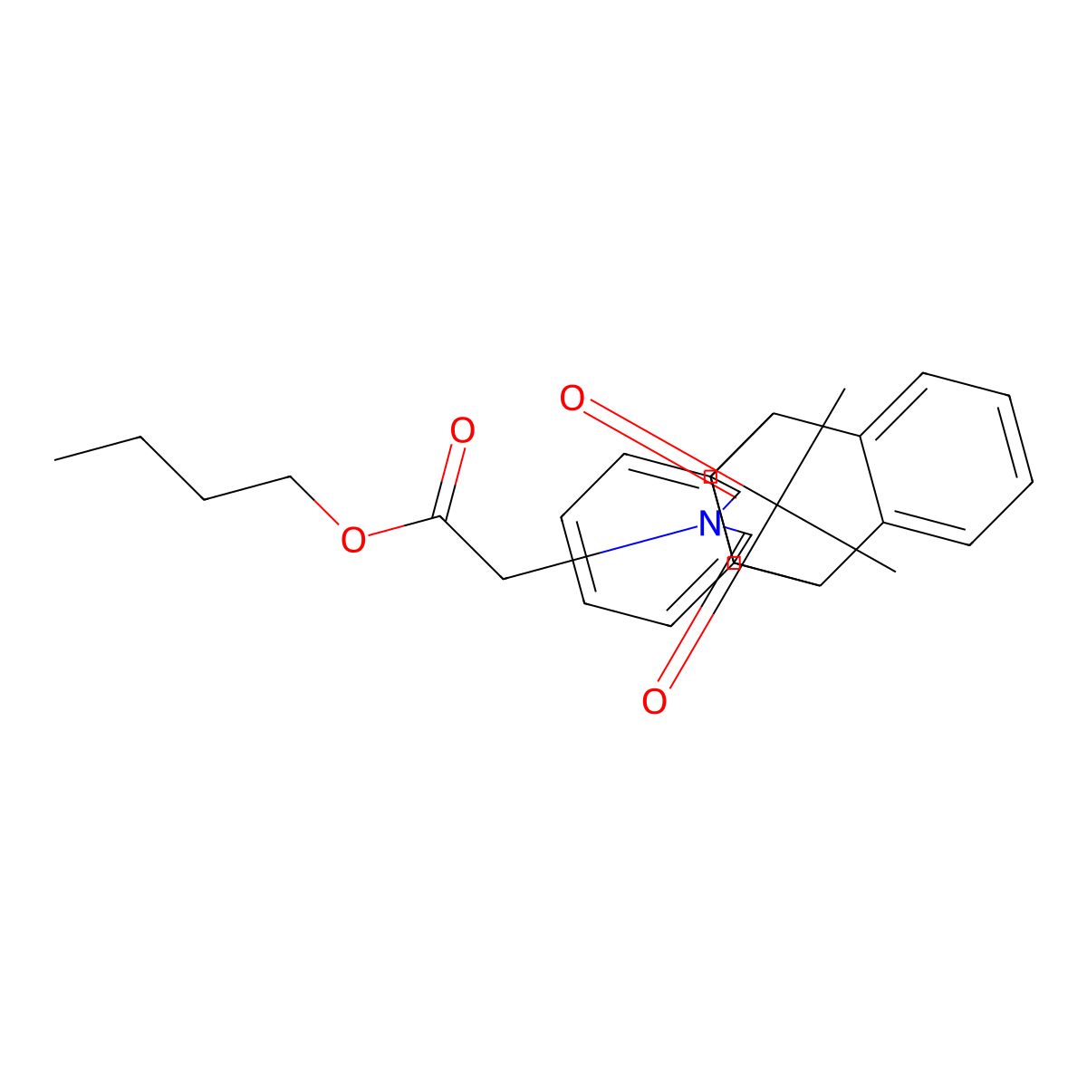 butyl 2-(12,14-dioxo-11,12,14,15-tetrahydro-9H-9,10-[3,4]epipyrroloanthracen-13(10H)-yl)acetate molecular structure, CAS 331865-82-8