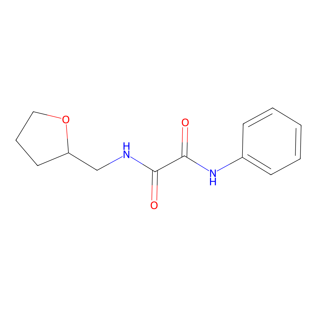 N-(oxolan-2-ylmethyl)-N'-phenyloxamide molecular structure, CAS 331869-62-6