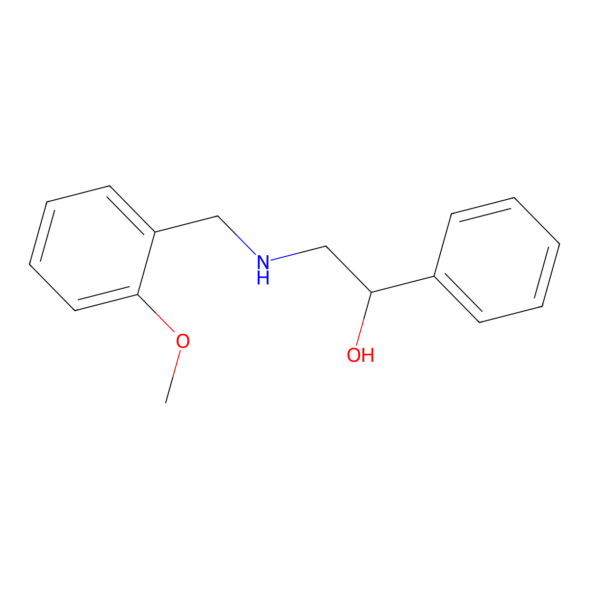 2-[(2-Methoxybenzyl)amino]-1-phenylethanol molecular structure, CAS 33191-20-7