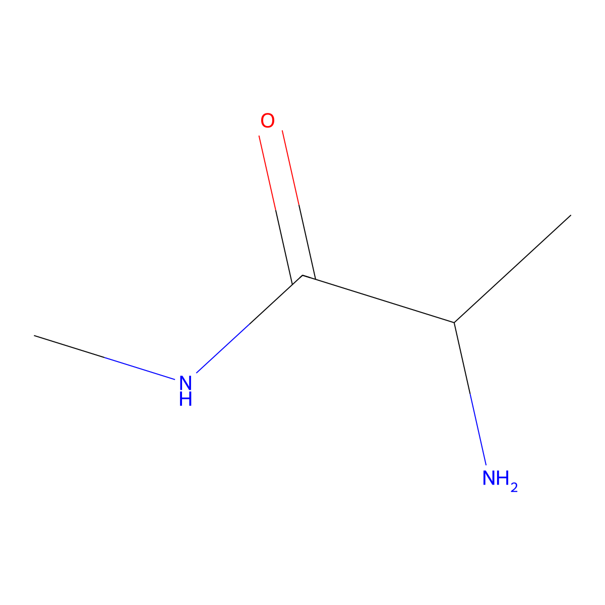 (2S)-2-amino-N-methylpropanamide molecular structure, CAS 33194-35-3