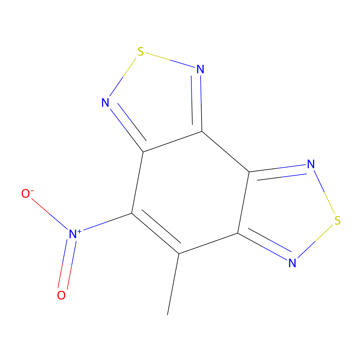 5-Methyl-4-nitro-[1,2,5]thiadiazolo[3,4-e][2,1,3]benzothiadiazole molecular structure, CAS 331957-87-0