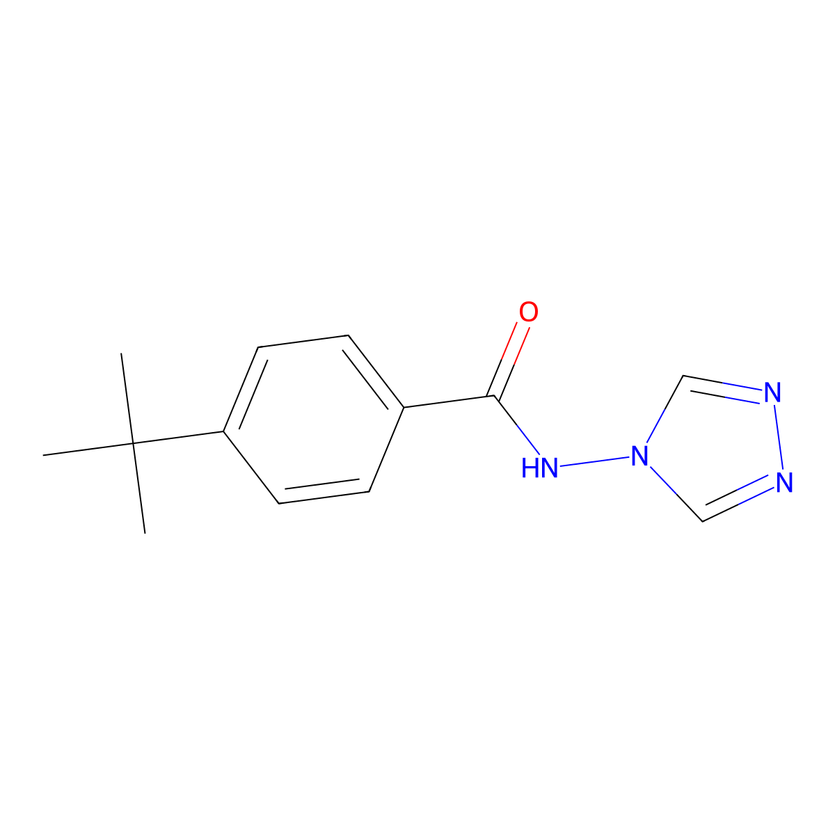 4-tert-butyl-N-(4H-1,2,4-triazol-4-yl)benzamide molecular structure, CAS 331959-74-1