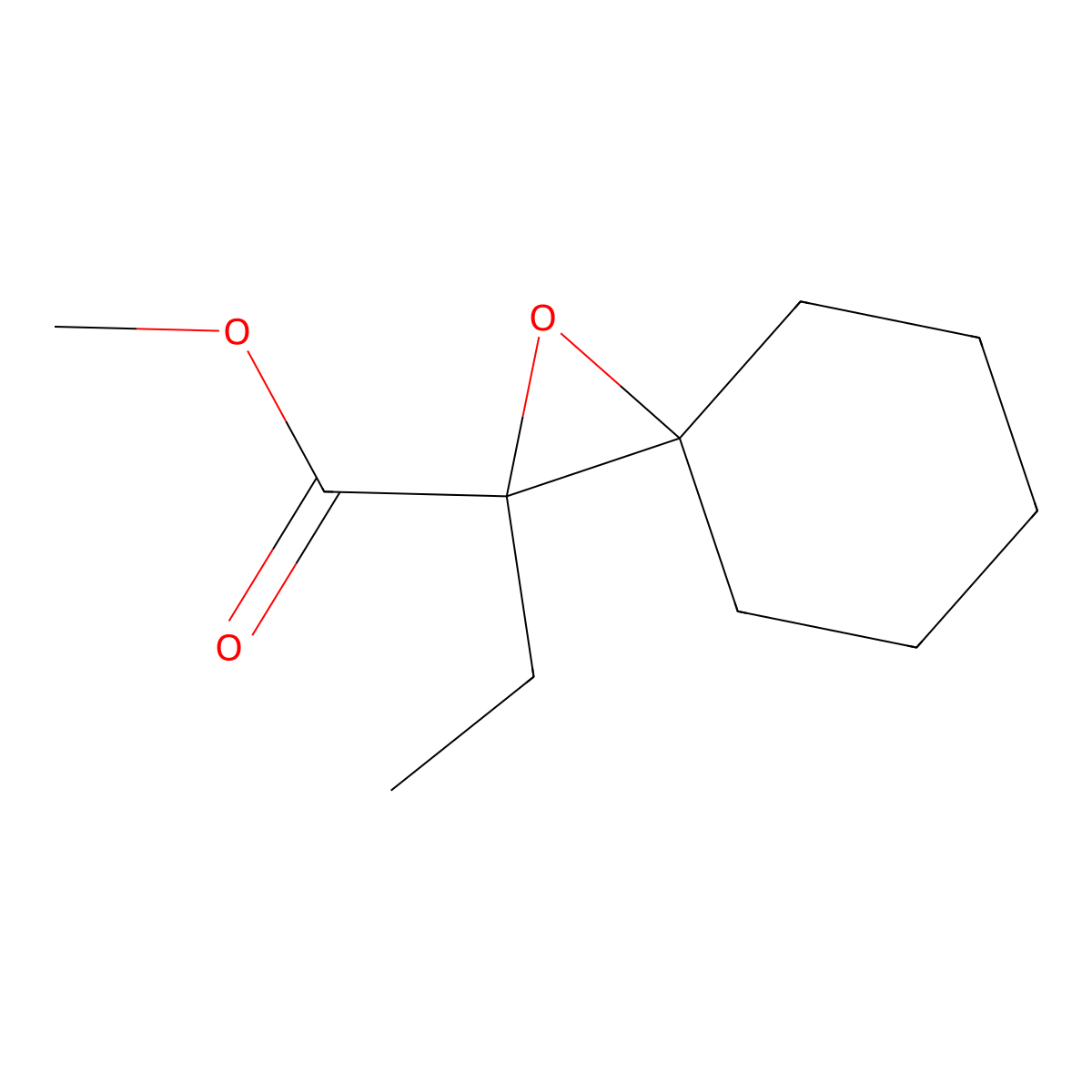 Methyl 2-ethyl-1-oxaspiro[2.5]octane-2-carboxylate molecular structure, CAS 331962-09-5