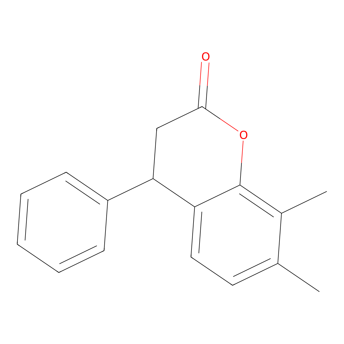 7,8-Dimethyl-4-phenylchroman-2-one molecular structure, CAS 331964-82-0