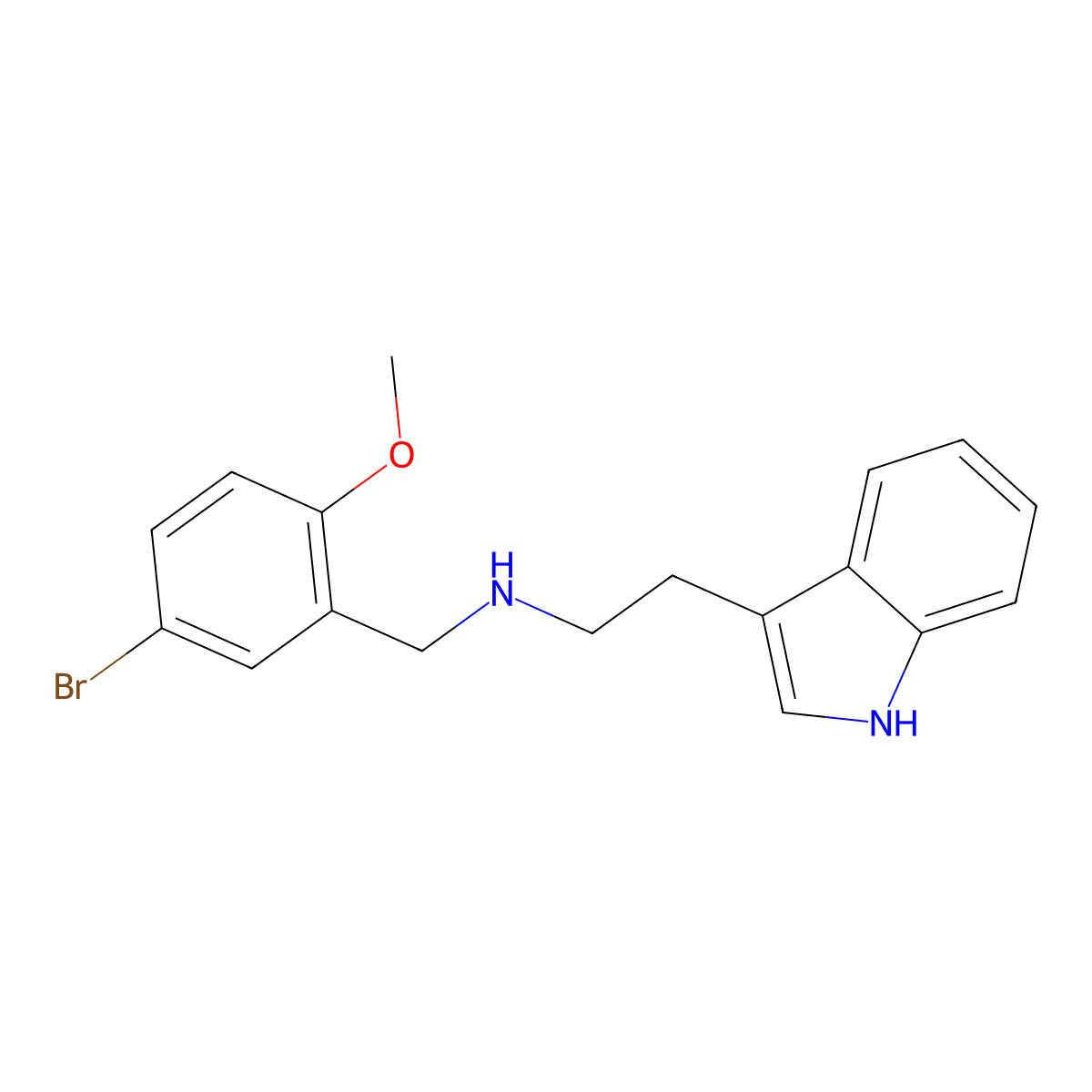 (5-Bromo-2-methoxybenzyl)[2-(1H-indol-3-YL)ethyl]amine molecular structure, CAS 331970-54-8