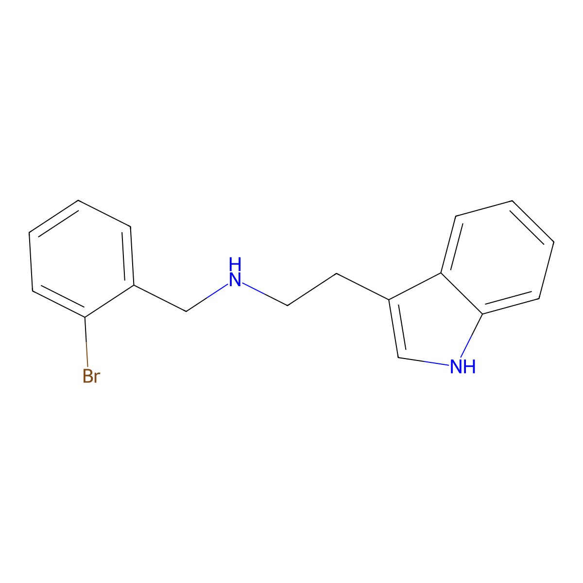 N-[(2-bromophenyl)methyl]-2-(1H-indol-3-yl)ethanamine molecular structure, CAS 331970-97-9