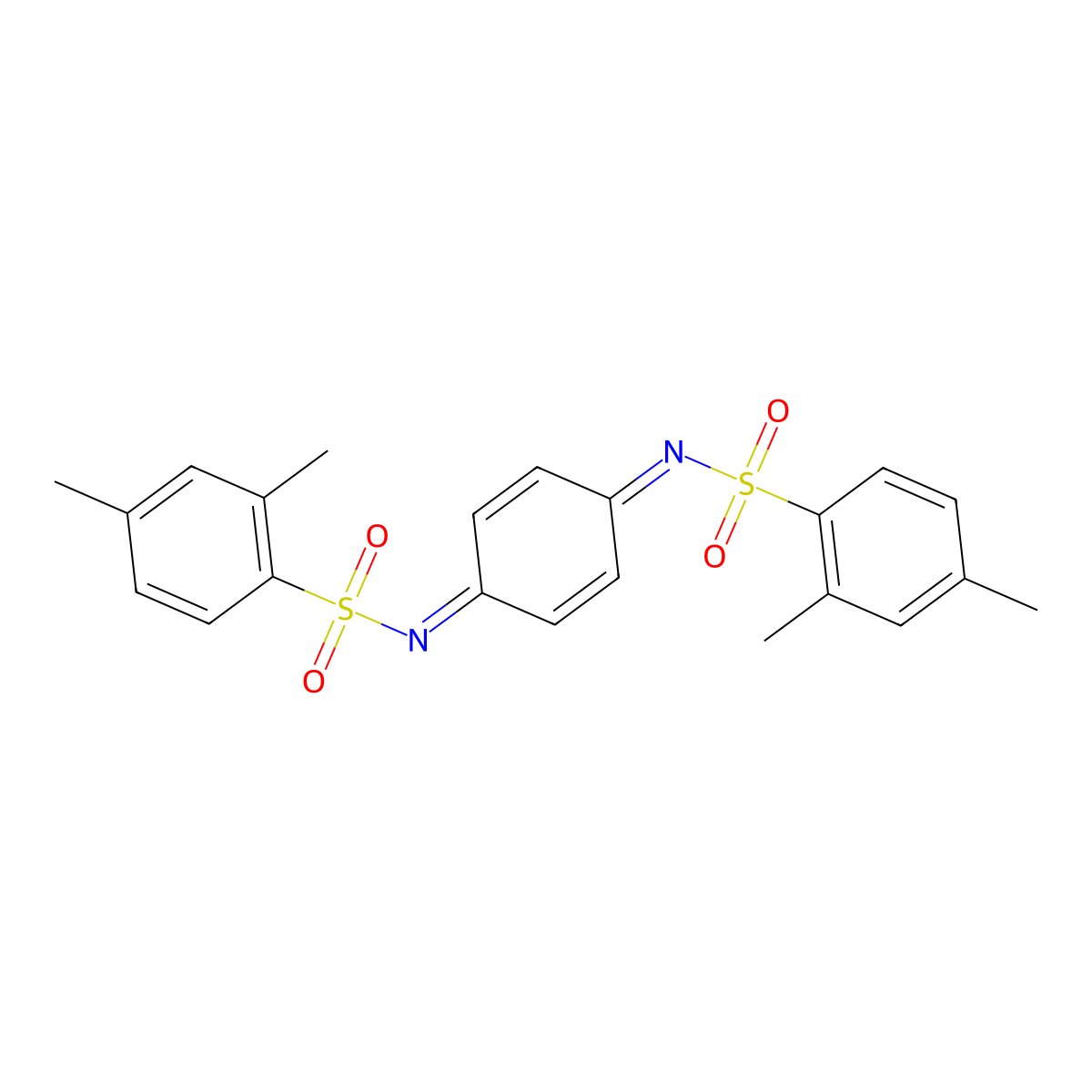 N-[4-(2,4-dimethylphenyl)sulfonyliminocyclohexa-2,5-dien-1-ylidene]-2,4-dimethylbenzenesulfonamide molecular structure, CAS 331972-44-2