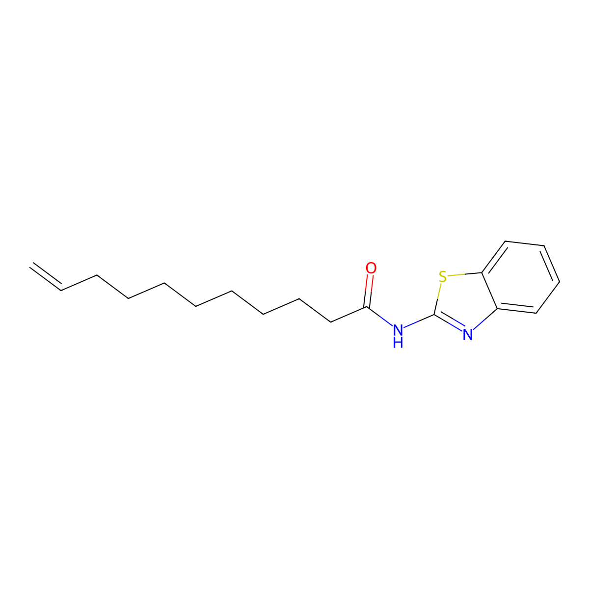 N-(1,3-benzothiazol-2-yl)undec-10-enamide molecular structure, CAS 331975-82-7