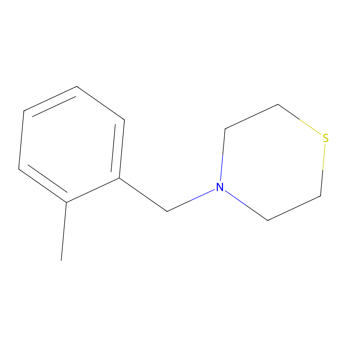 4-(2-Methylbenzyl)thiomorpholine molecular structure, CAS 331976-18-2