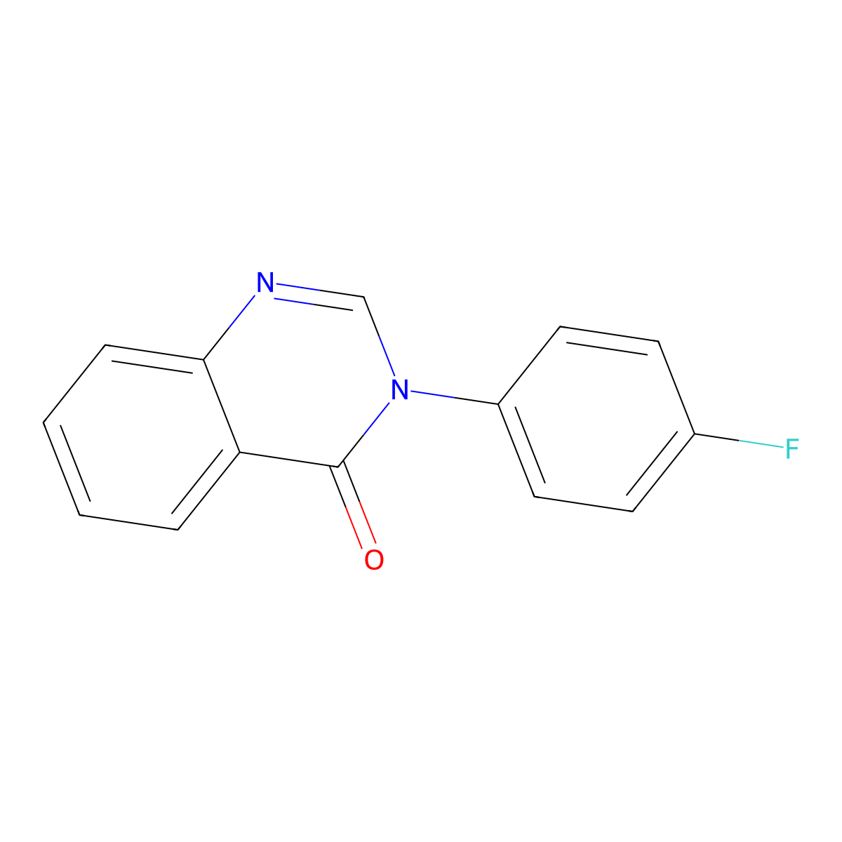 3-(4-Fluoro-phenyl)-3H-quinazolin-4-one molecular structure, CAS 331983-26-7