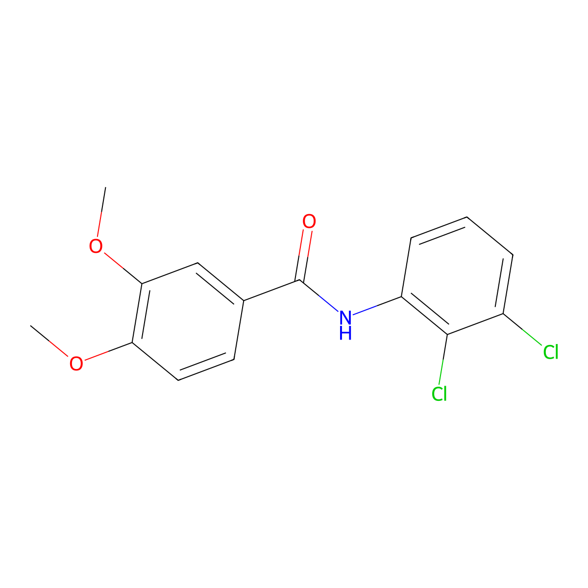 N-(2,3-dichlorophenyl)-3,4-dimethoxybenzamide molecular structure, CAS 331987-68-9