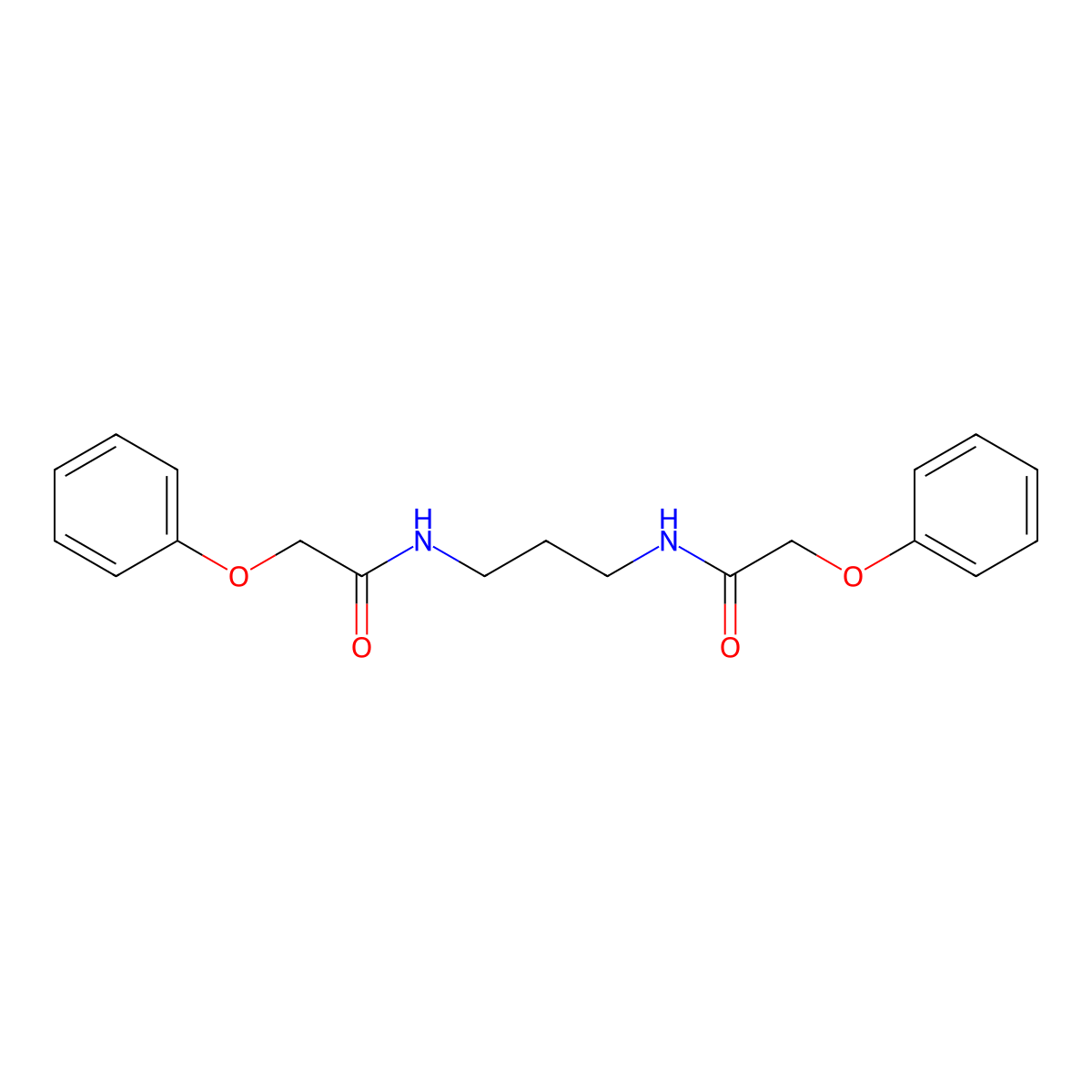 2-phenoxy-N-{3-[(phenoxyacetyl)amino]propyl}acetamide molecular structure, CAS 331987-71-4