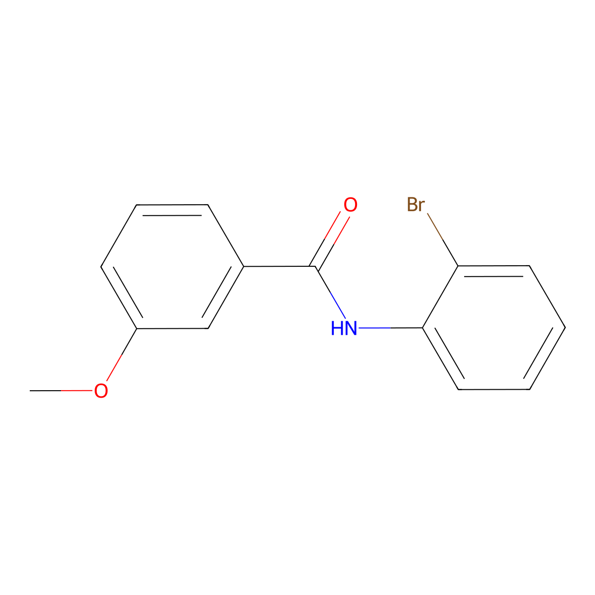 N-(2-bromophenyl)-3-methoxybenzamide molecular structure, CAS 331989-36-7